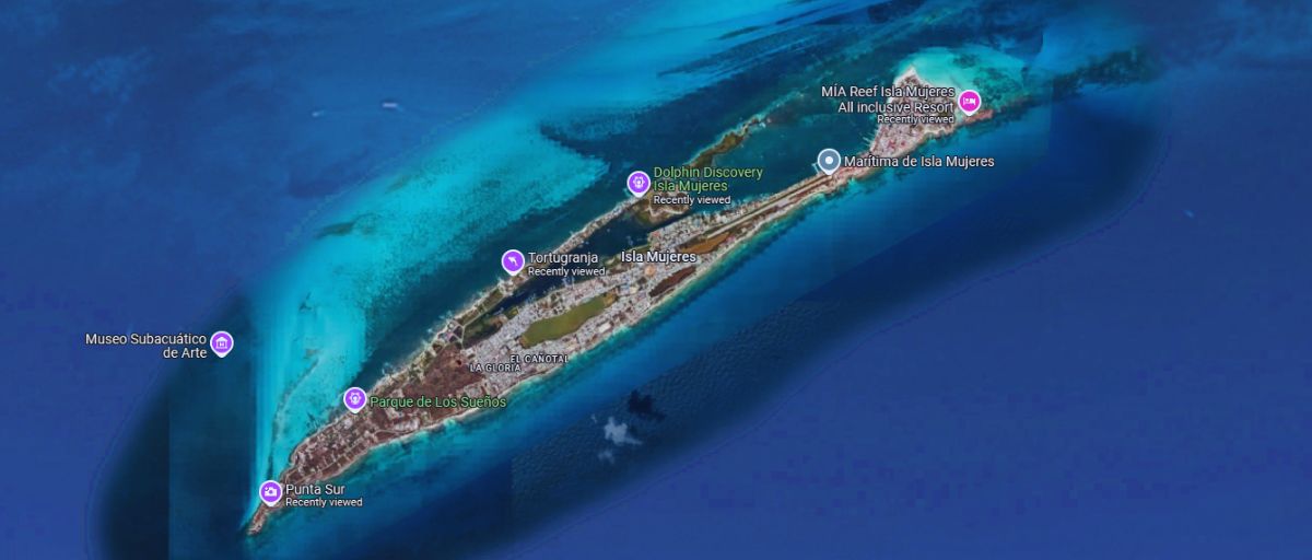 Map of Isla Mujeres
